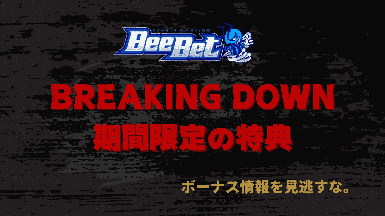 BeeBet BREAKINGDOWN12　ボーナス